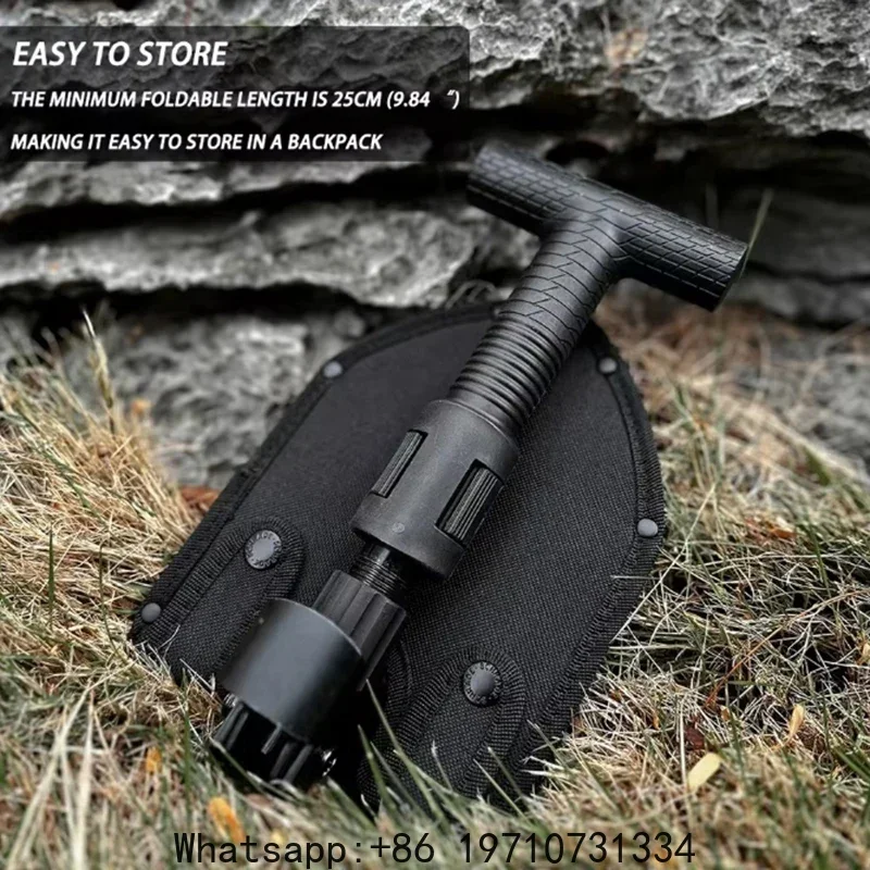 

Portable Multifunctional Folding Shovel Foldable Telescopic Shovel for Hiking Camping Outdoor Survival Garden Hand Tool Camp