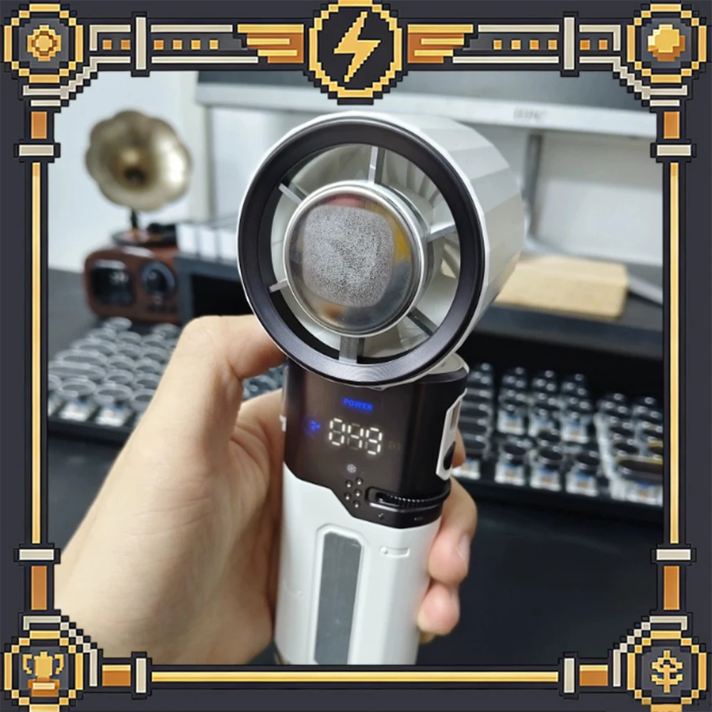 Mave MF120 Handheld Small Fan Semiconductor Refrigeration Handheld Fan 100 Th Gear Roller Speed Regulation Light Weight For Gift