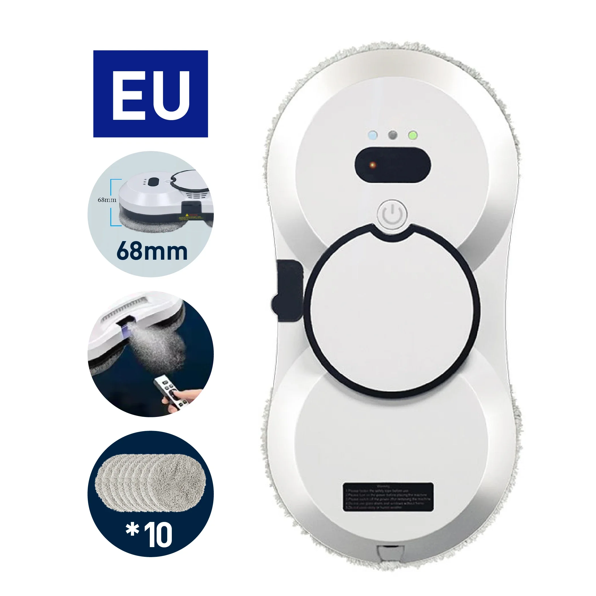 Water Spray Window Cleaning Robot for Home Automatic Robotic Vacuum Cleaner Electric Windows Washer Household Glass Wiper