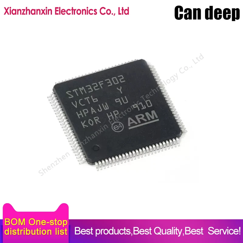 

1pcs/lot STM32F302VCT6 STM32F302 302VCT6 LQFP100 32 micro controller