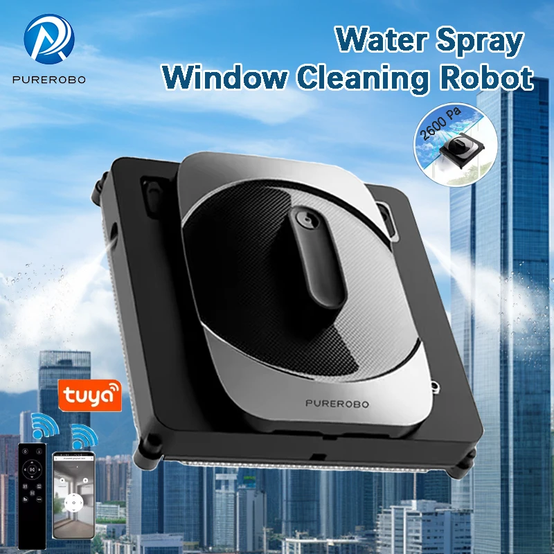Purerobo W-S8S Robot Window Cleaner Window Cleaning Robot Smart Home Robot Vacuum Cleaner Remote Control Glass Cleaning Robots