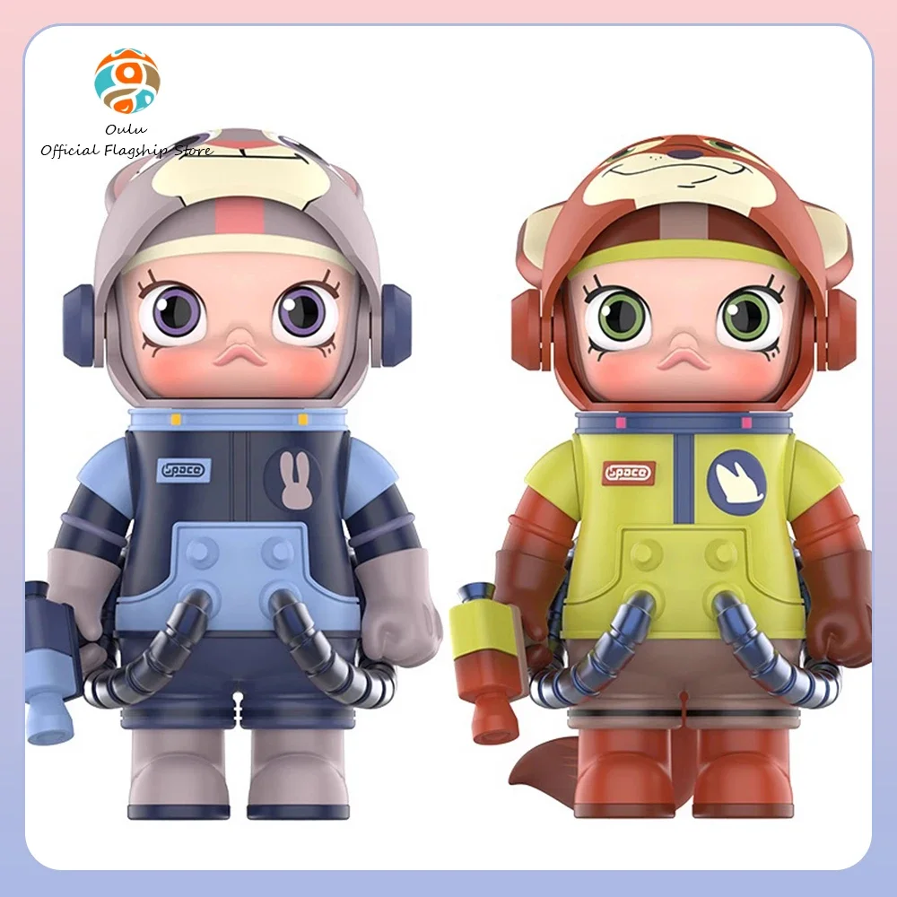 100% Pop Mart  Anime Figures Mega Space Molly Action Figurine Kawaii Figure Pvc Room Ornament Birthday Gift For Kids Toy