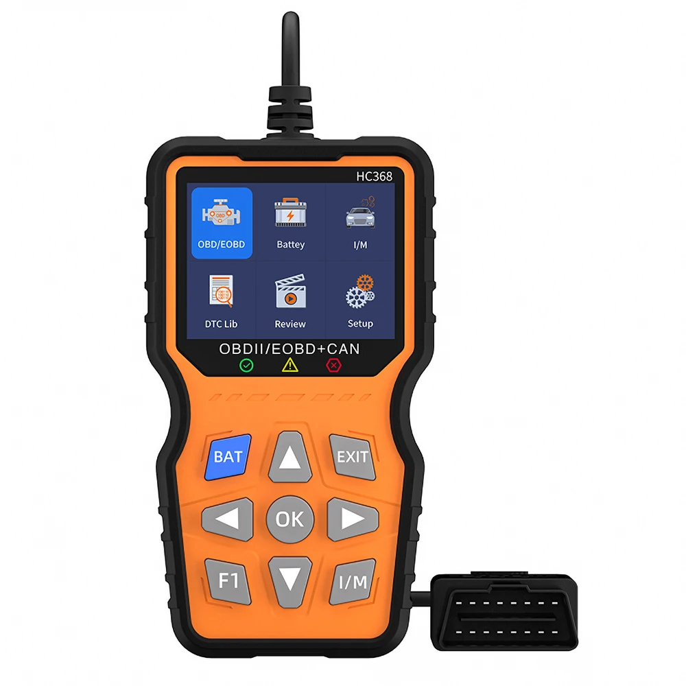 Car Obd2 Scanner Diagnostic Tool HC368 Code Reader Engine Fault Code Reader Scanner Can Diagnose OBD Protocol Cars Battery Test