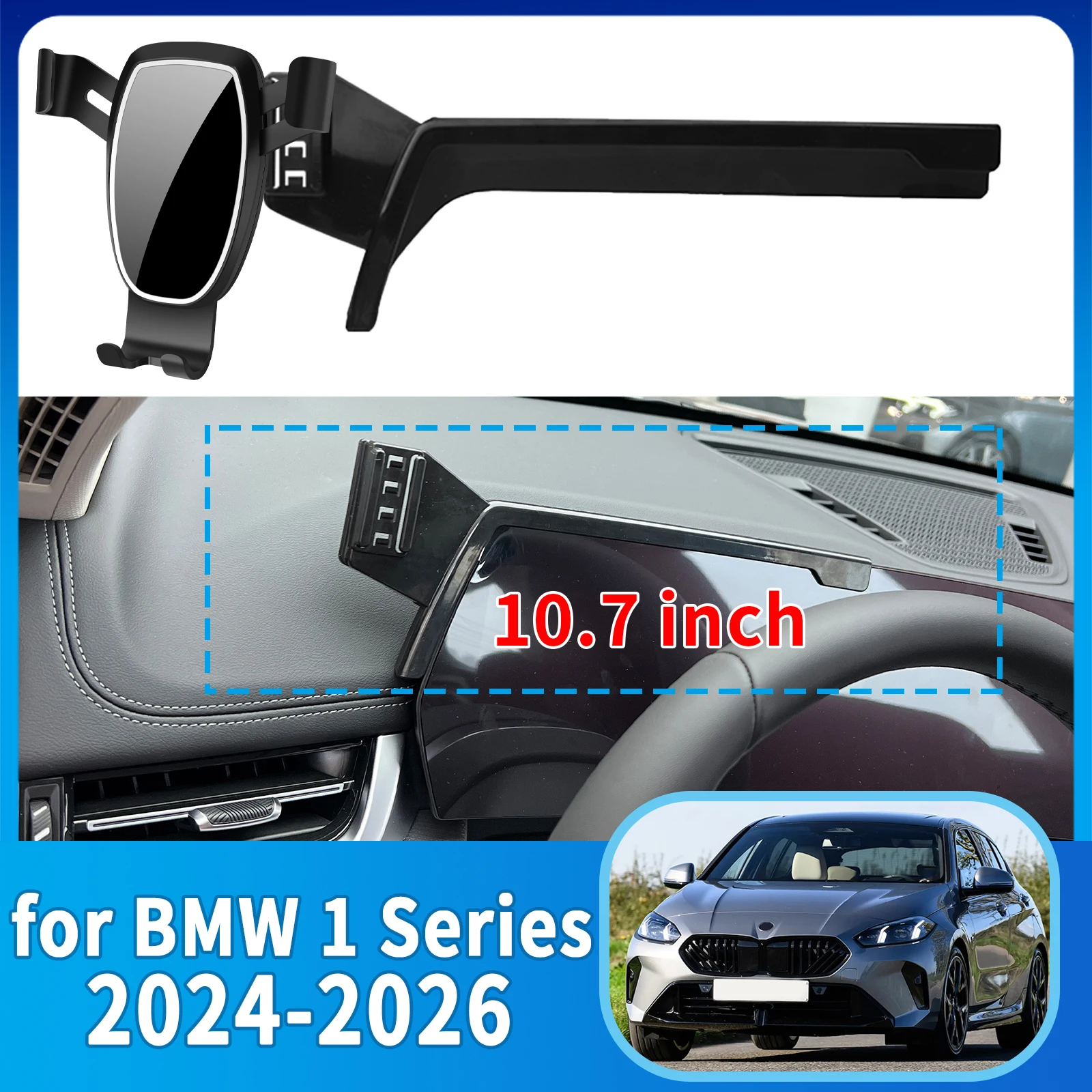 

for BMW 1 Series 2024-2026 BMW120 116 M135 xDrive Anti-Shake Screen Base Phone Holder Mount Stand ​​ Dedicated accessoires