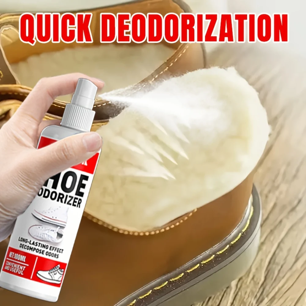 بخاخ مزيل الروائح الكريهة متعدد الوظائف - مزيل الروائح الكريهة لوسادة الأحذية الشتوية، مزيل الروائح الكريهة الاحترافي لمنصات أحذية الثلوج الشتوية الناعمة، حذاء مجاني