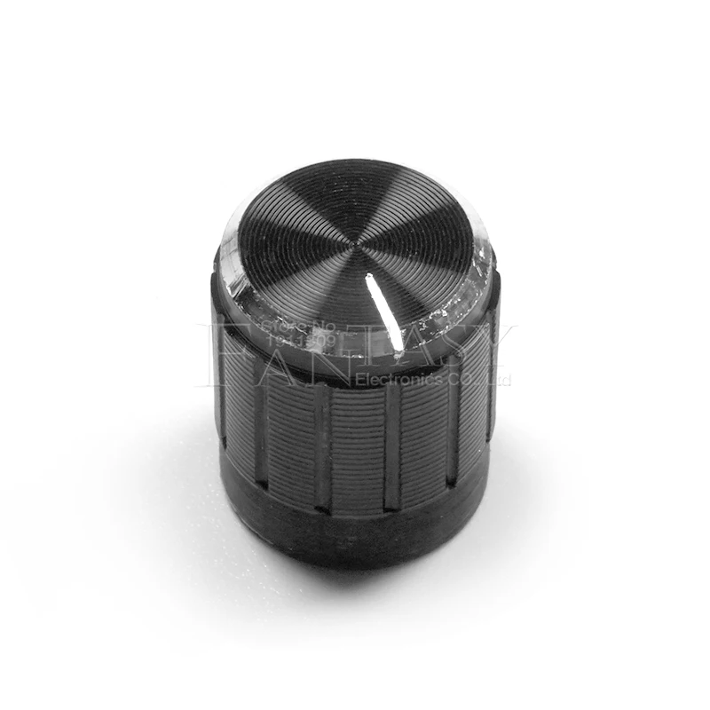 10pcs 15*17mm aluminum alloy potentiometer 15*17 knob rotary switch volume control knob black