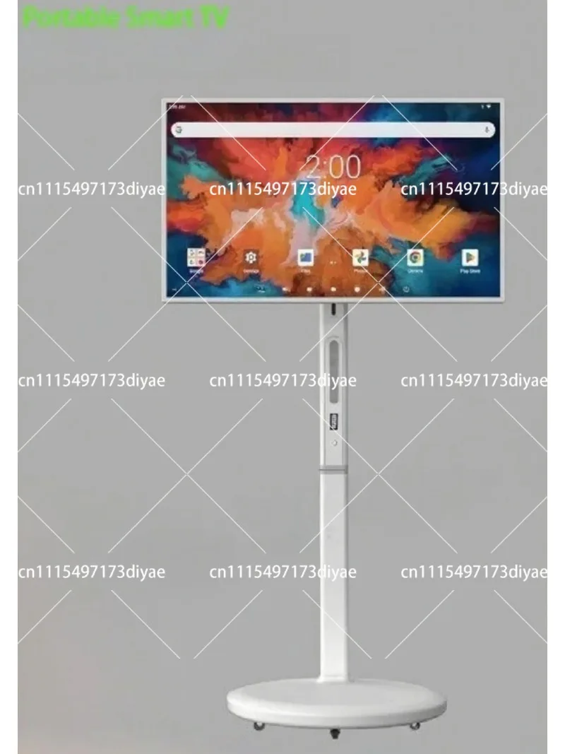 32in Heart Shaped Screen Touch All in One TV, Wireless Projection Movable Flat Panel Display for Home Entertainment