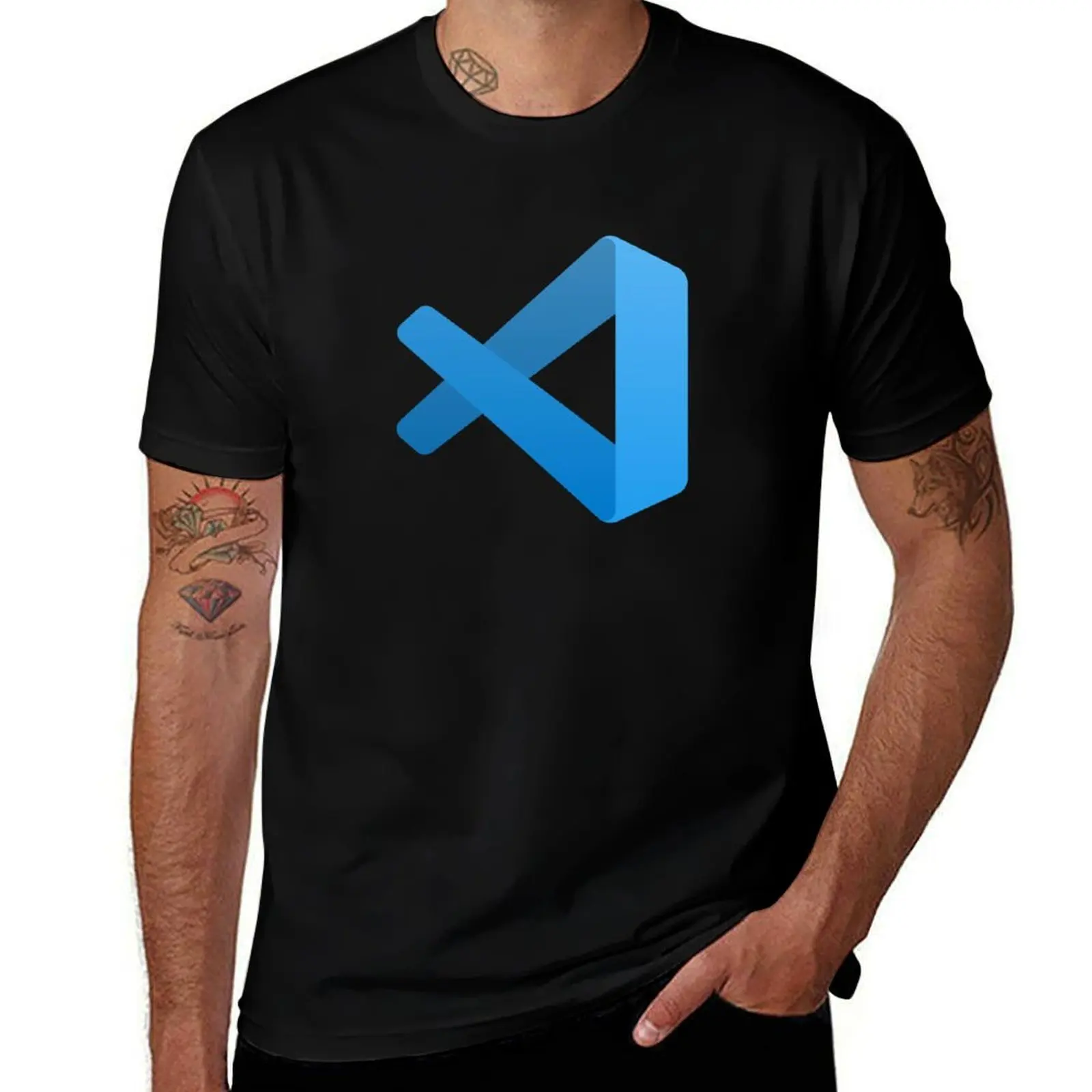 Visual Studio Code T-Shirt Minimalist Casual Short Sleeve Top
