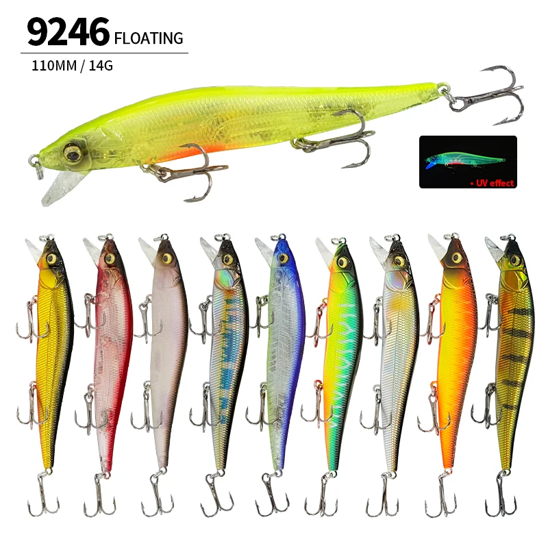

14g 110mm Minnow Fishing Lures Floating Wobbler Decoy Trolling Jerkbait Swimbait Wobbler Artificial Bait Trout Bass Equipment