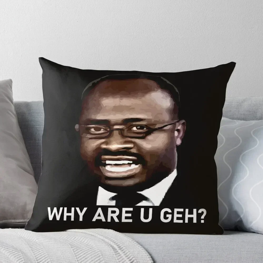 Why are you geh? Funniest african interview ever. Kaggwa Njala. Throw Pillow Christmas Covers pillow