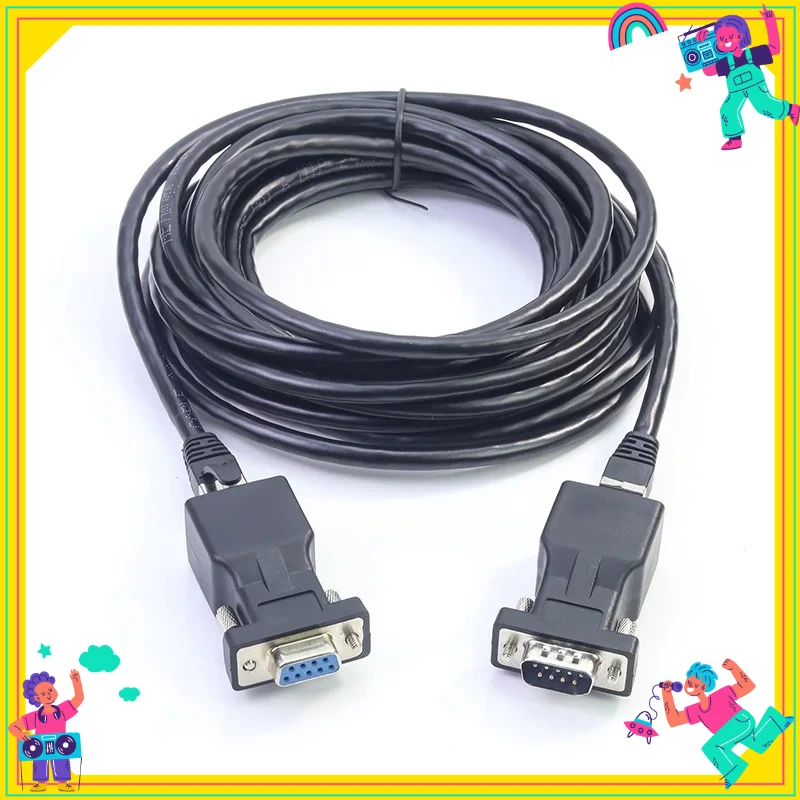

2PCS DB9 RS232 to RJ45 Ethernet Adapter 9 to RJ45 Converters Compatible for Standard 9Pin Devices up to 65Feet Transmission