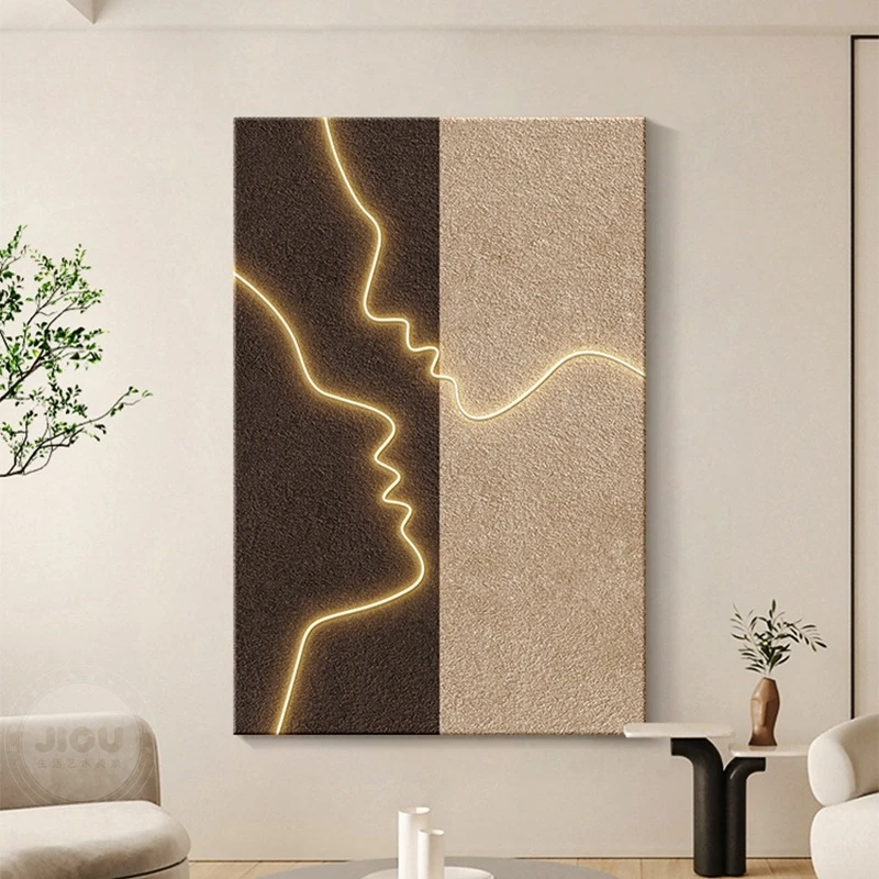 Minimalist Figure Modern Living Room LED Wall Lamp For Corridor Hallway  Hanging Painting Mural Light Lustre Decoration Lighting