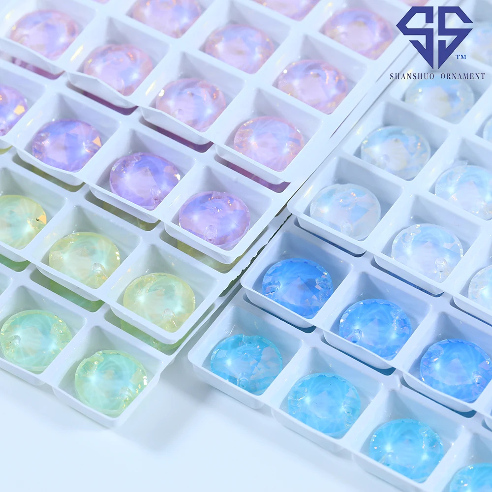 SS Mocha Satellite Crystal Sew On Rhinestones Strass Charms Sewing Supplies For DIY Jewelry Wedding Dress Clothing Bags Shoes