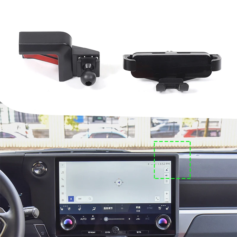 For Lexus GX550h 2024-2025 ABS Car Entral Control Navigation Screen Mobile Phone Bracket GPS Navigation Bracket Car Accessories