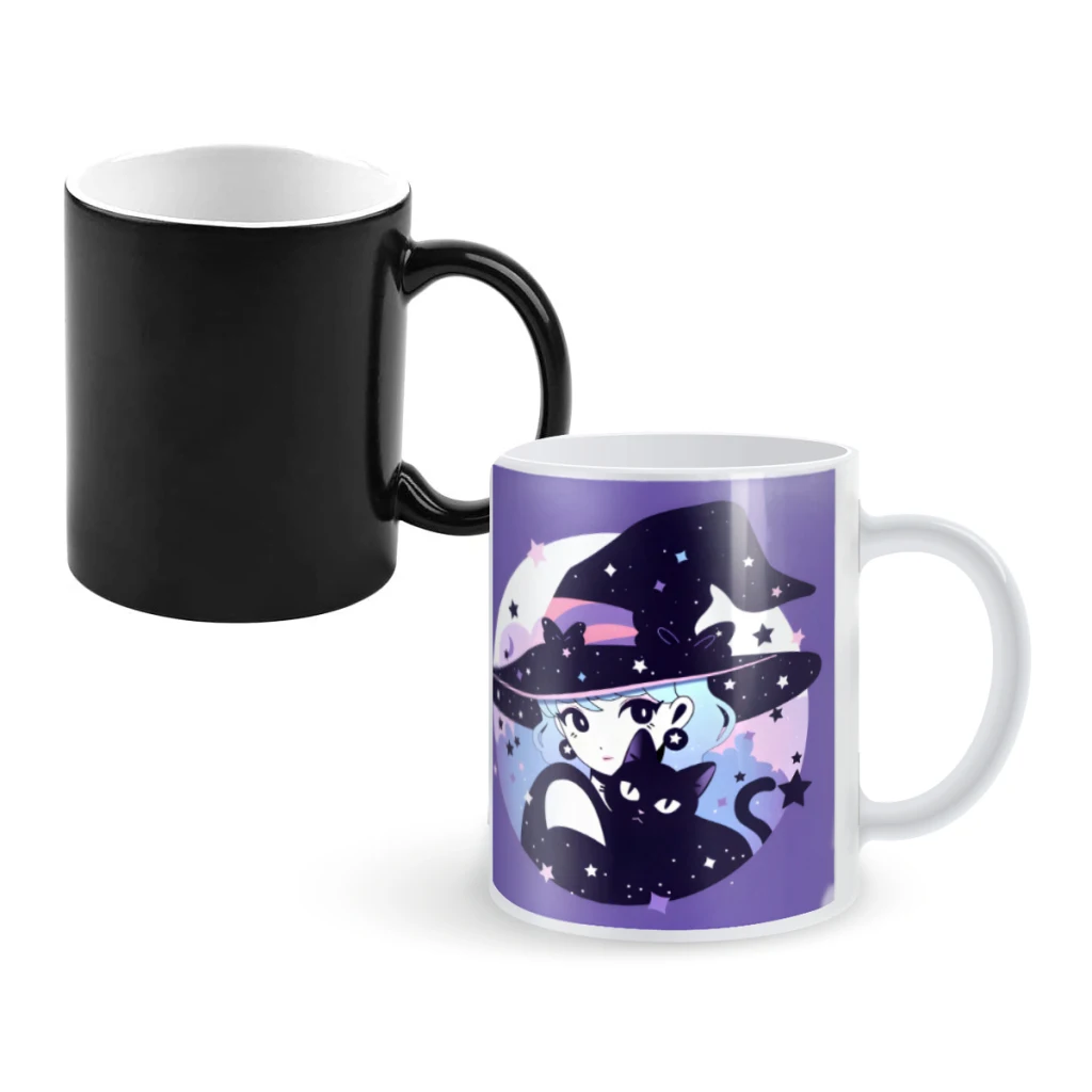 

Mystical CompanionsCoffee Mugs And Mug Creative Color Change Tea Cup Ceramic Milk Cups Novelty Gifts