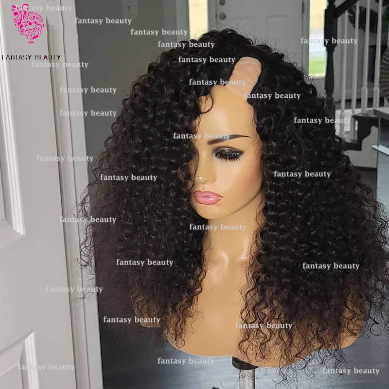 

Women's human hair wig Water Wave U Part glueless wig Women's Loose Wave V Part Length 10-26 inches Remy wig Long hair for women