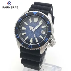 Men's automatic watch, stainless steel water-resistant case, sapphire, calibre NH35, rubber strap, fashionable mechanical watch