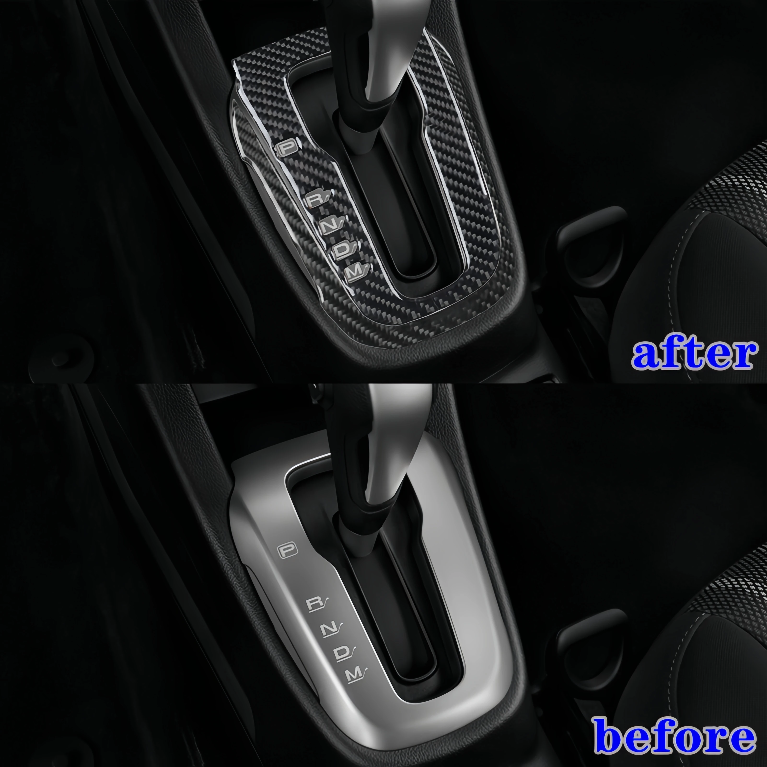For Chevrolet Sonic 2012 2013 2014 2015 2016 Carbon Fiber Interior Auto Gear Shift Panel Cover Frame Trim Sticker Accessories