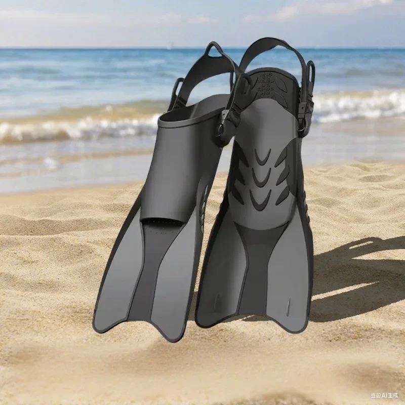 

Cross-border Adjustable Lace-Up Professional Frogs Men's Freestyle Diving Snorkeling Training Swimming Equipment Adult Fins