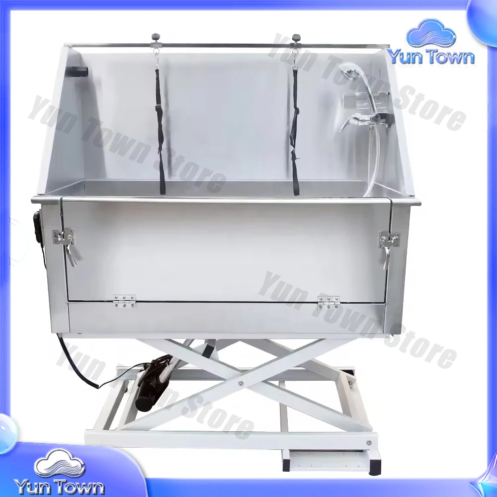 H-105E Electric Lift Professional Pet Dog Stainless Steel Bath Tub