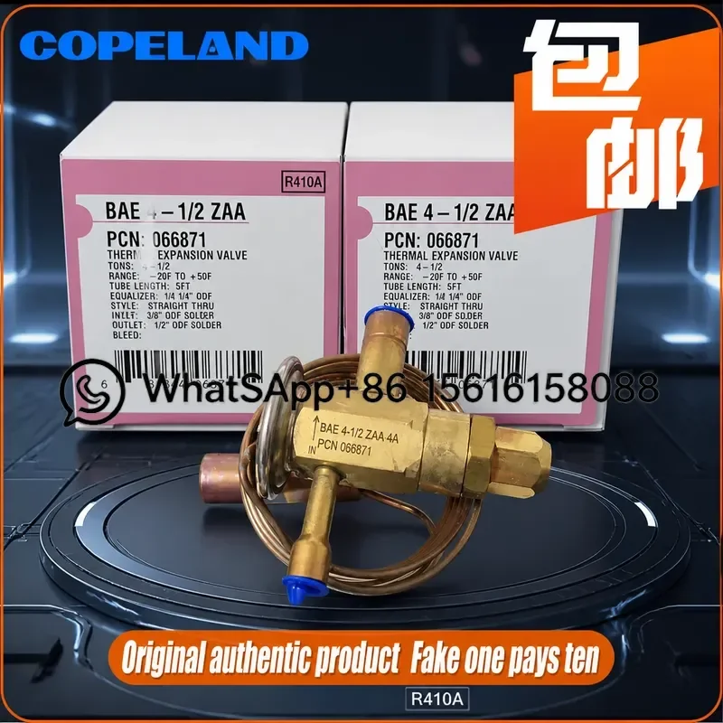 Original Emerson R410A Expansion Valve BAE6ZAA BAE7 1/2 ZAA 3 ZAA 4 HVAC Refrigeration Thermal Expansion Valve Air
