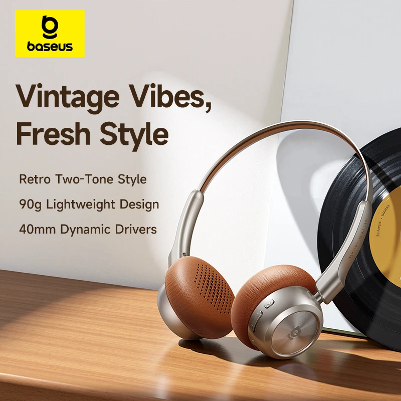 BH1 Air Wireless Bluetooth Headphones with ENC, 80H Battery