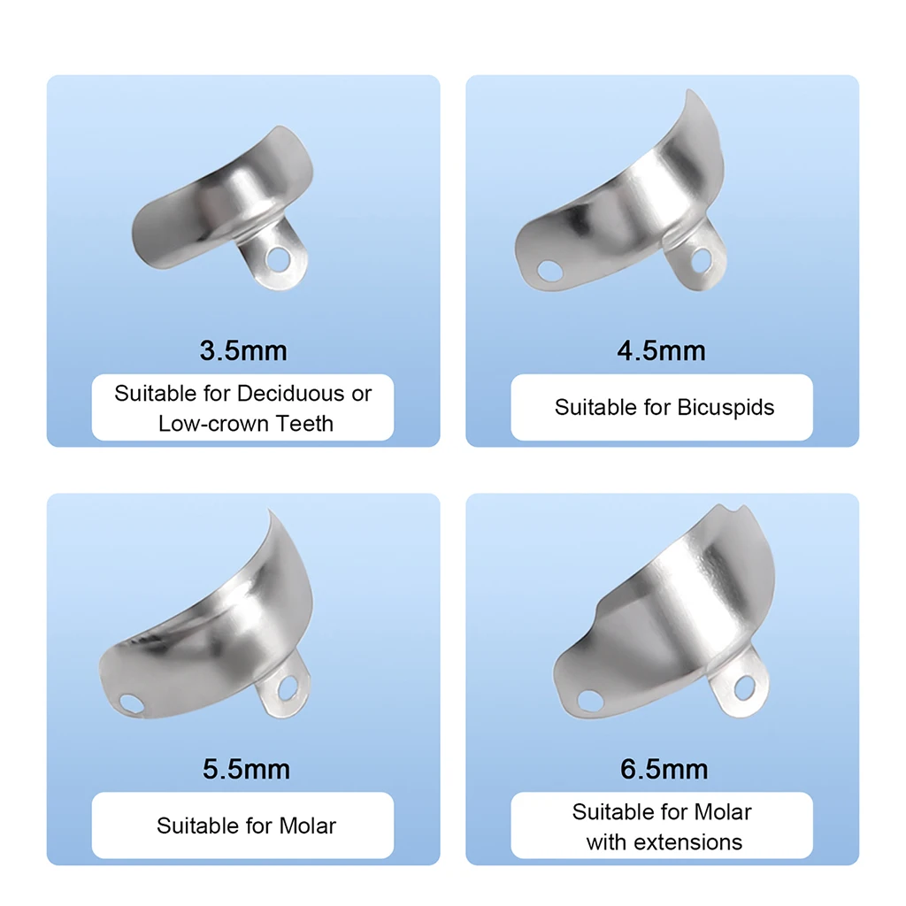 AZDENT Dental-Sektionalmatrizensystem, konturierte 50-teilige Matrizenbänder, M4-Klemmring, R7 Nickel-Titan, D3-Set, Zahnmedizinisches Material – Detail 3