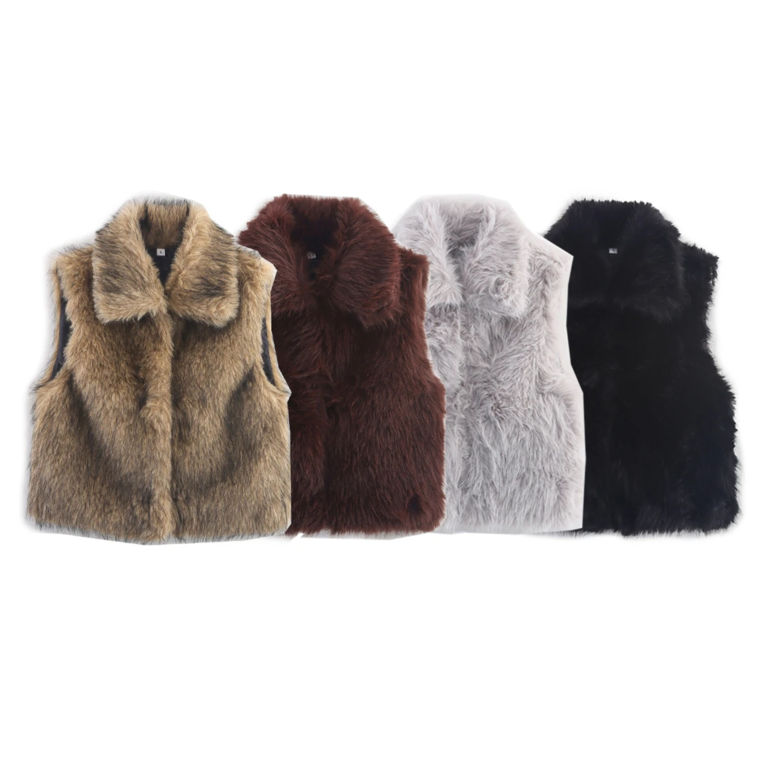 

Fashionable Women's Versatile Faux Fur Vest 2025 Fall/Winter New Arrival - Stylish Warm Outerwear for Ladies