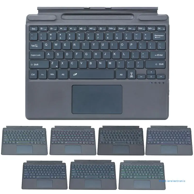 Portable Wireless Backlit Keyboard Bluetooth-compatible Keyboard Built in Rechargeable Battery for Microsoft DropShipping