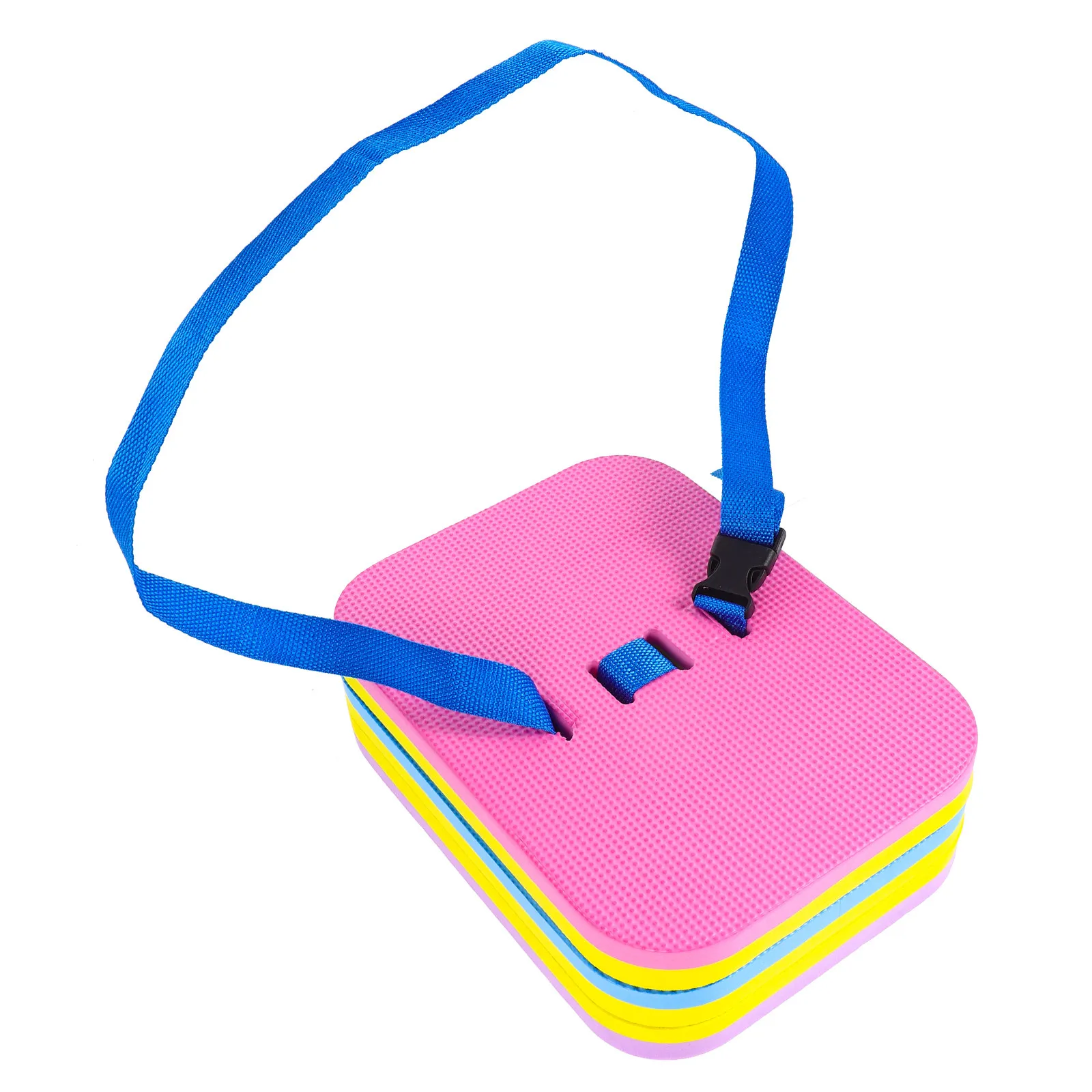 Tabla flotante para entrenamiento de natación para niños, material Eva, bordes redondos seguros, soporte trasero portátil, flotador para práctica en piscina, ayuda para nadar