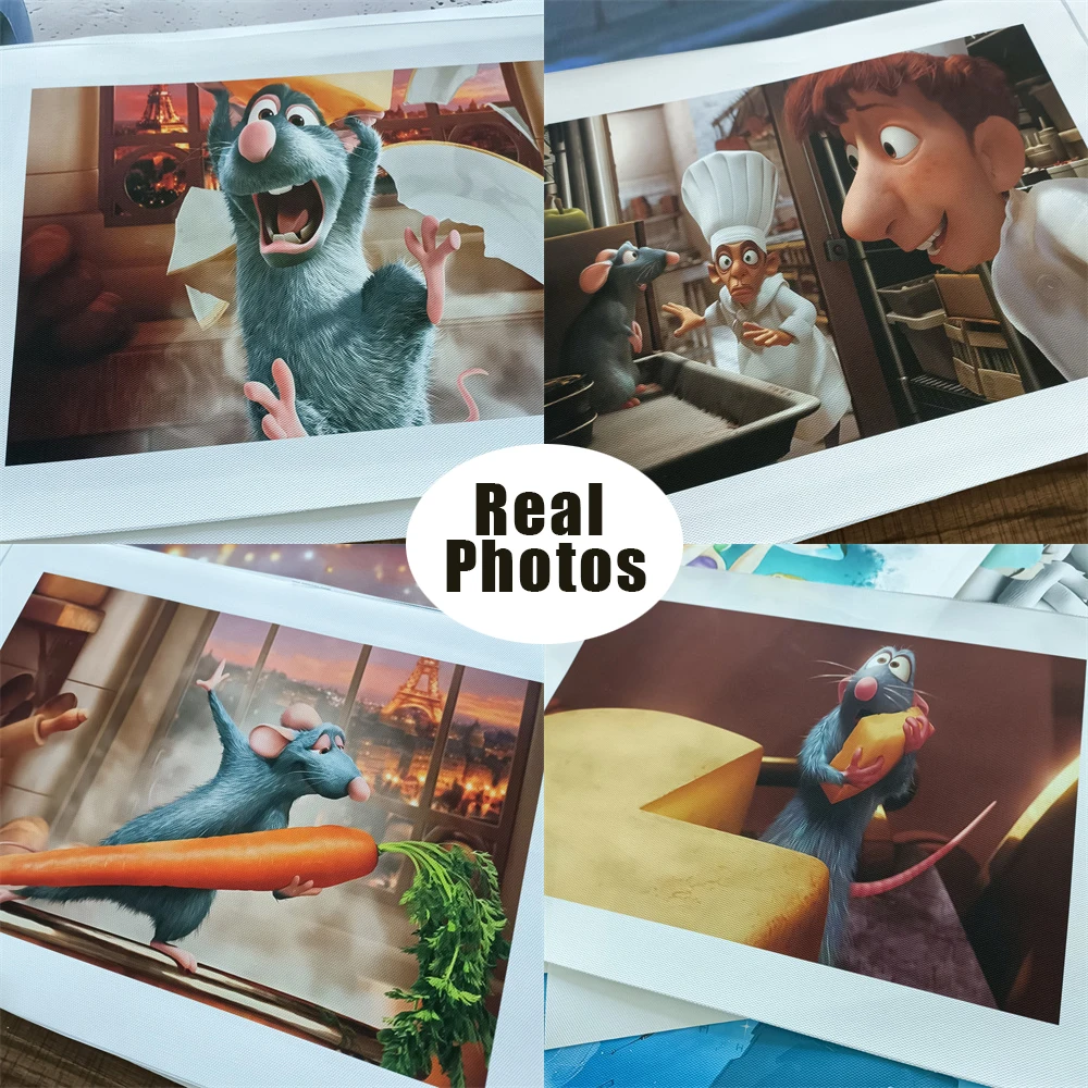 Disney ratatouille animação filme cartaz da lona arte da parede decoração casa impressão família cozinha sala de jantar decoração