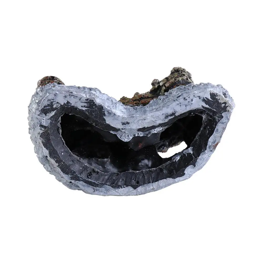 Simulação de resina casa de peixes falsos torre ornamentos de aquário castelo coral acessórios de aquário