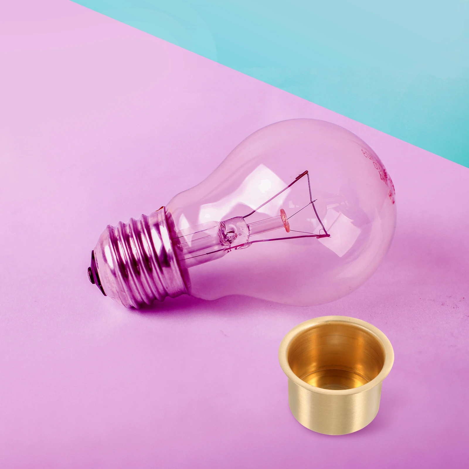 

Brass Lamp Cup E27 Holder Sturdy Resistant Easy Maintenance Table Lamp Accessories Lampshade Finials Decorative
