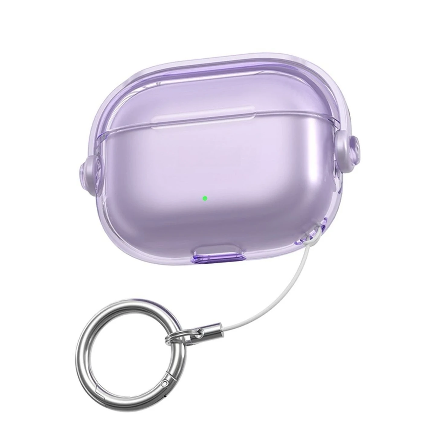 Transparent Hard PC Case For Vivo TWS 5 5Hi-Fi iQOO TWS5 Shockproof Protective Cover With Built-in Bracket Anti-lost Keychain