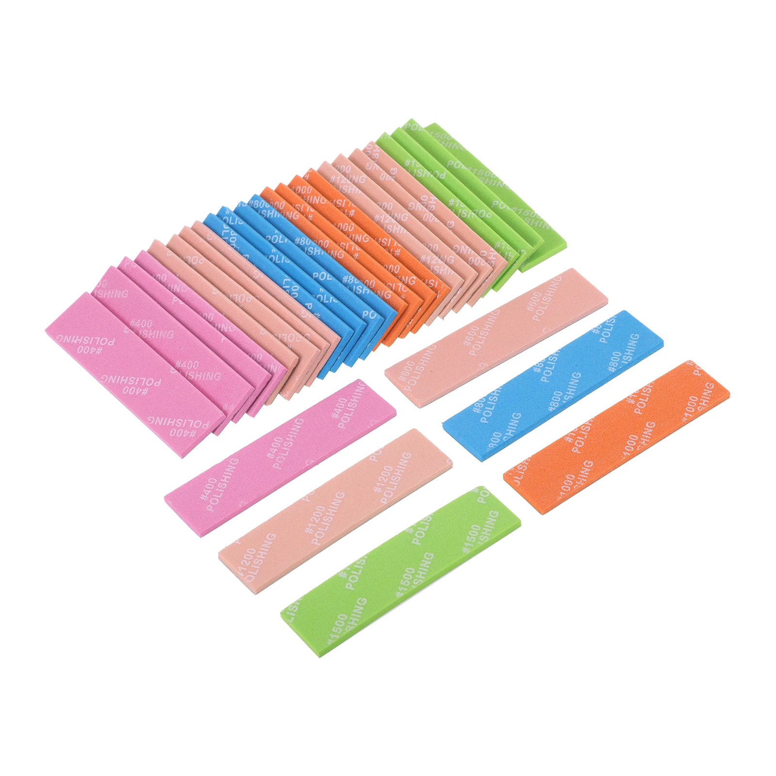 30pcs Grit 400-1500 Sanding Sponge Wet Dry Sanding Block Assortment Set Grinding Polishing Sandpaper Making Tool Sanding Paper