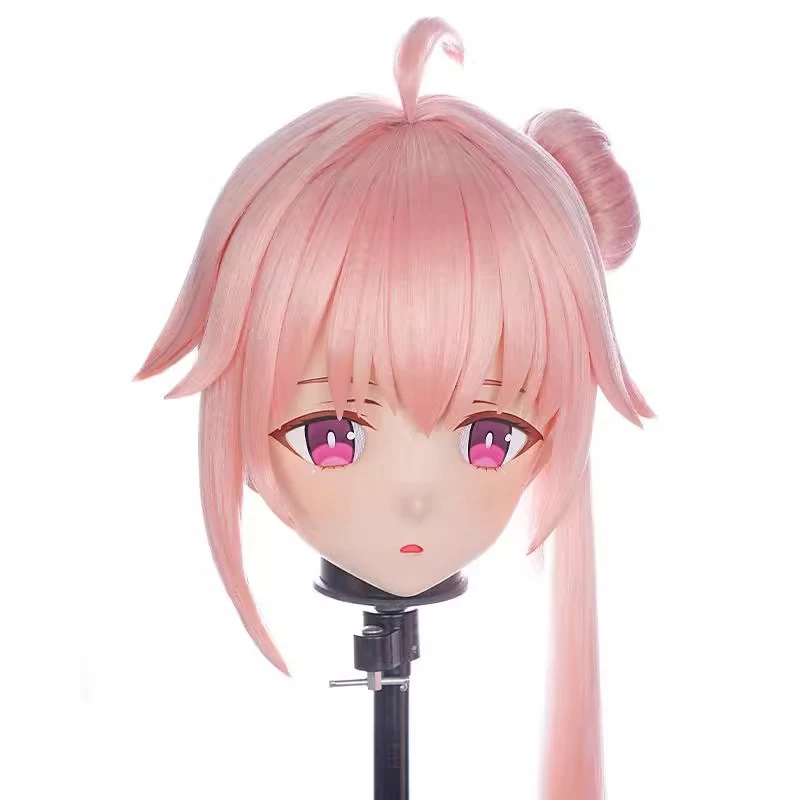 Máscaras de bloqueo de diadema completa personalizadas hechas a mano muñeca personaje de dibujos animados Cosplay máscaras de Kigurumi máscaras de Kigurumi de Anime japonés de resina