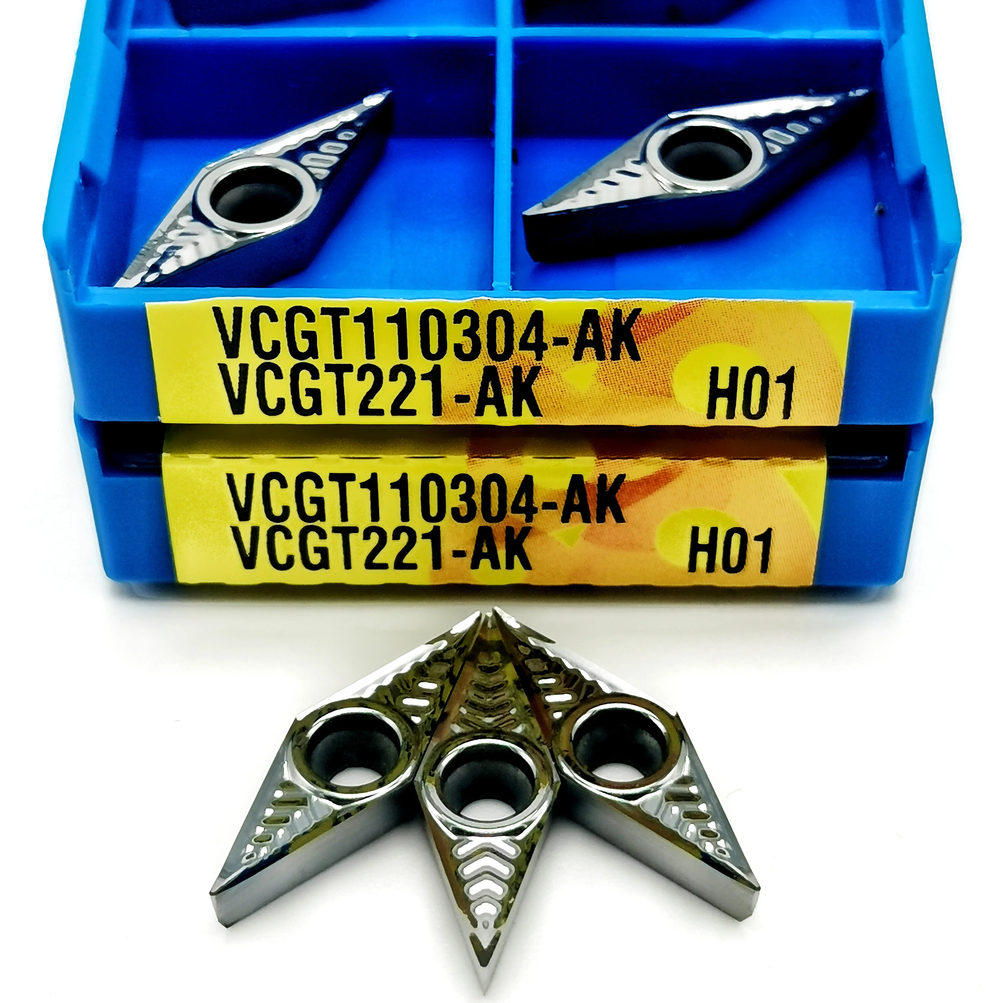 VCGT110304 VCGT110308 AK H01อลูมิเนียมภายนอกเครื่องมือเครื่องมือกลึง Turning Insert CNC คุณภาพสูงตัดเครื่องมือ