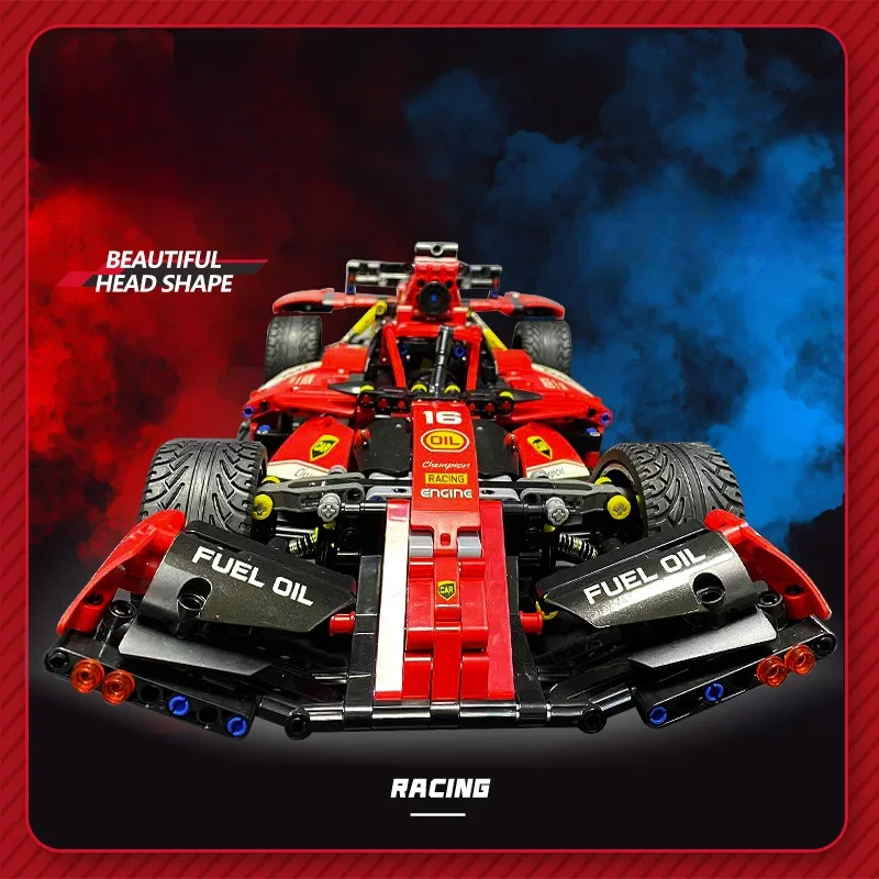 New Technical Sports Car High-Tech Formula F1 Building Block City Super Speed Racing Vehicle MOC Bricks Toys For Adult Kids Gift