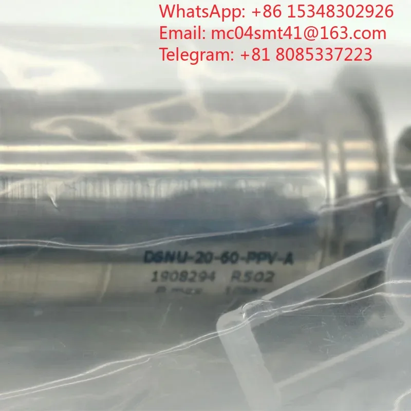 2 pieces Compact Round Pneumatic Cylinder DSNU‑20 Series, Air Driving Accessory For Mechanical‑Automation System Overhaul Repair