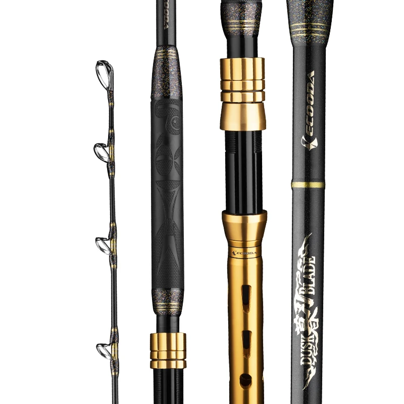 ECOODA EDB Heavy Bottom Fishing Rod Spinning Rod Big Drag Power 42KGS For Big Fishes 2.6m 2.8M 3M 3.2M