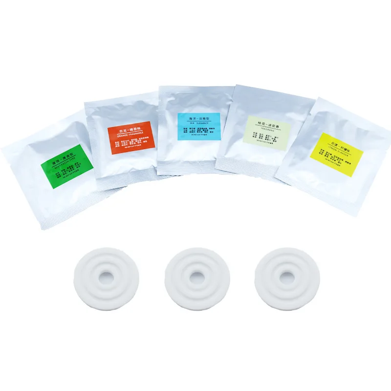 Ambientador de aire para coche, difusor de Aroma sólido de fragancia de doble anillo, aceite esencial de larga duración, base de plantas naturales, 5 uds.