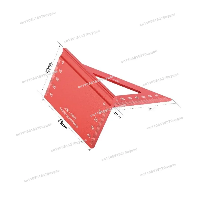 Measuring tool series over-line triangle ruler, right-angle triangle ruler dovetail gauge ruler limiter