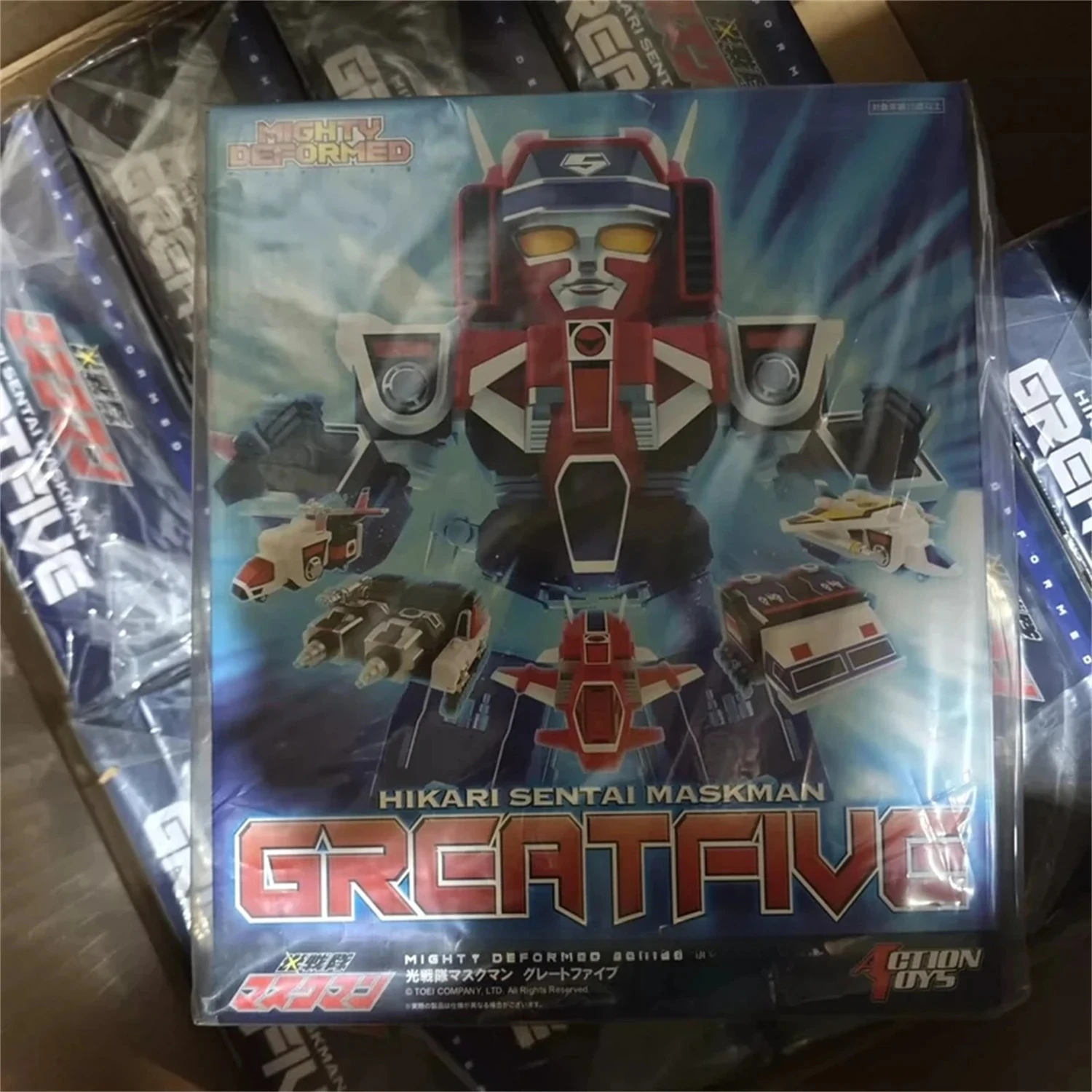 

[IN STOCK] Action Toys ES Metal Mighty Deformed MASKMAN GREATFlVE Action Figure With Box