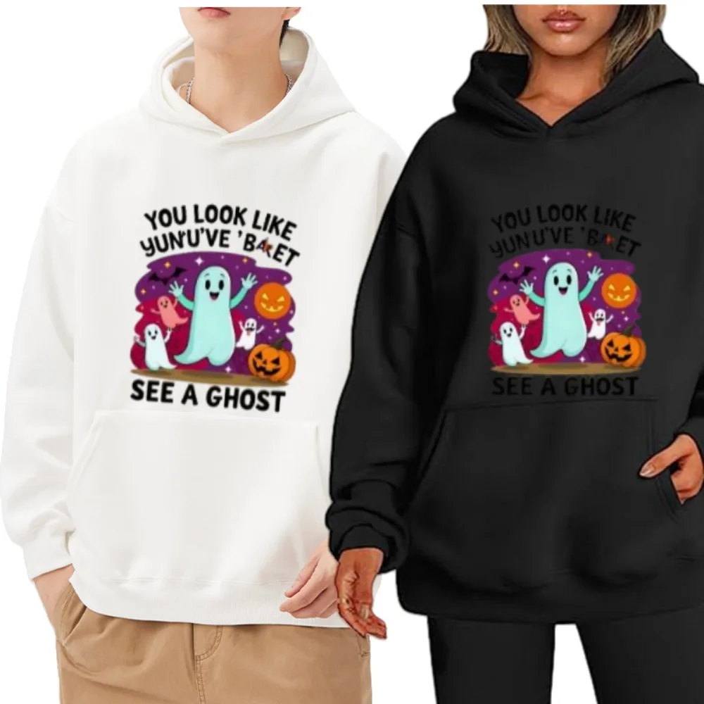 

Европейский и американский новый осенне-зимний Хэллоуин ограниченный спортивный мужской и женский свитер с капюшоном повседневный спортивный свитер топ