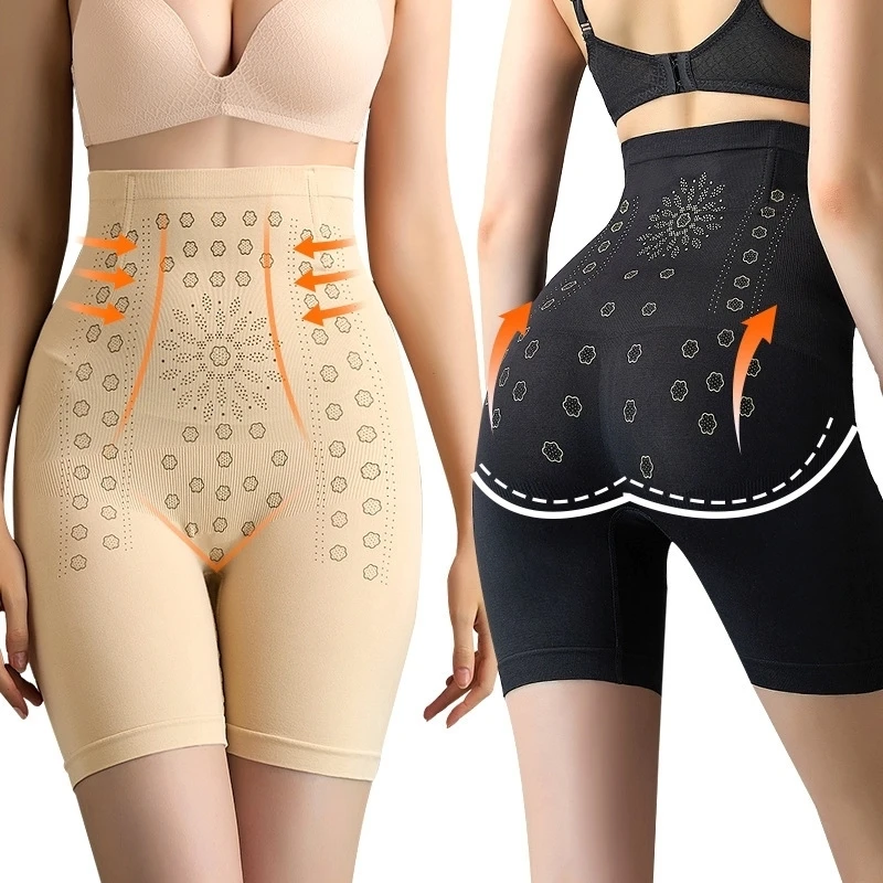 

Fiber Restoration Shaper Negative Oxygen Ion Fat Burning Tummy Control Bodysuit High Waist Body Shaping Panties For Women