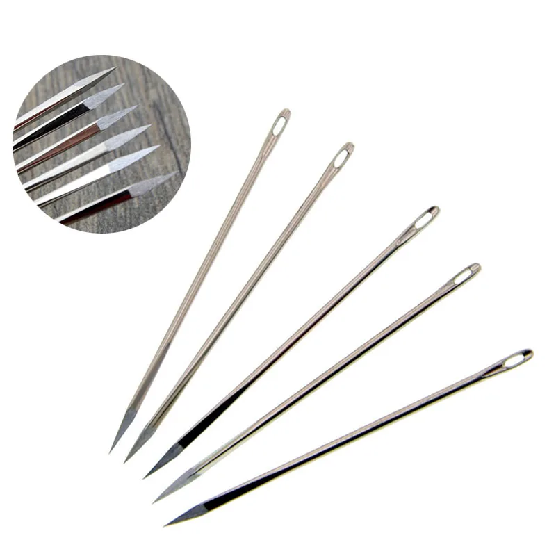30Pcs Leathercraft DIY Leather Triangular Needles Leather fur Special Stainless Steel Shaped Pin Stitch Needlework Sewing Suppli