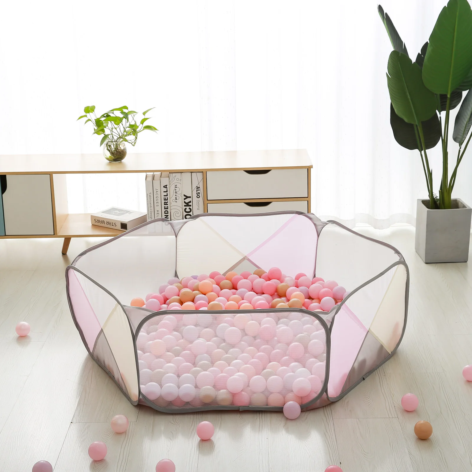 1pc Multi-colour Available Child Ball Pit Ball Pool with Pattern Portable Kids Ocean Pool Toys（Balls not included）