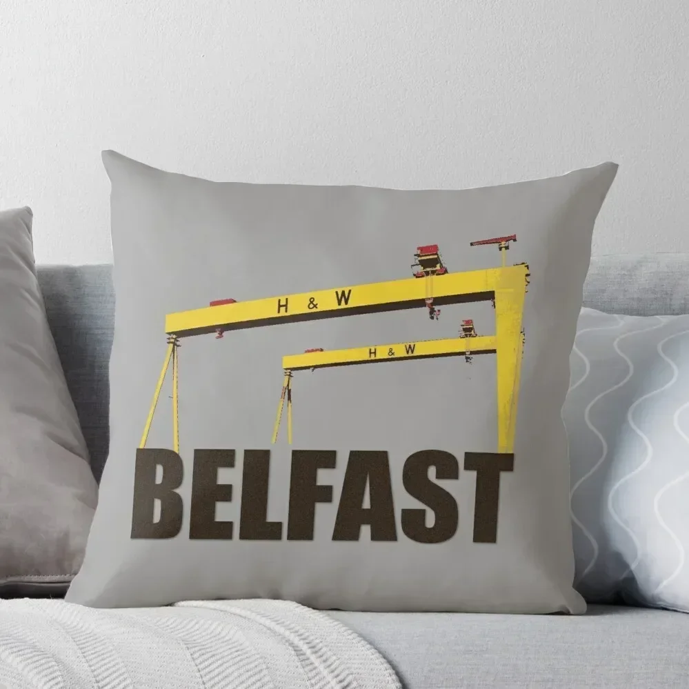 Belfast, Northern Ireland - Harland and Wolff shipyard Throw Pillow autumn decoration Decorative Cushion Cover pillow