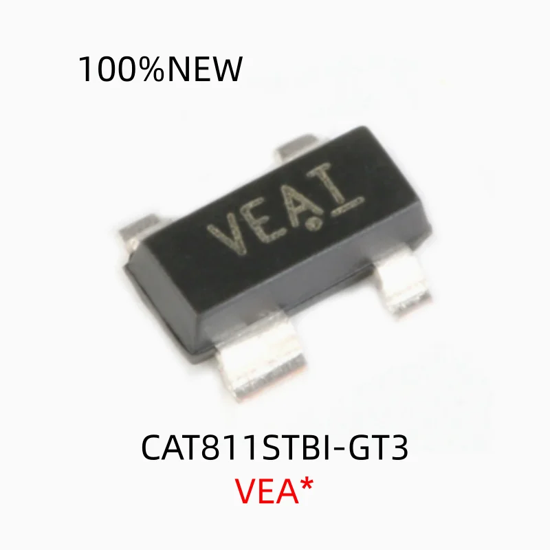 (5 Pieces) 100% New Cat811Stbi-Gt3 Silk Screen Vea7 Veat Vea* Package Sot-143-4 Push-Pull Voltage Monitor Microprocessor Chip Ic