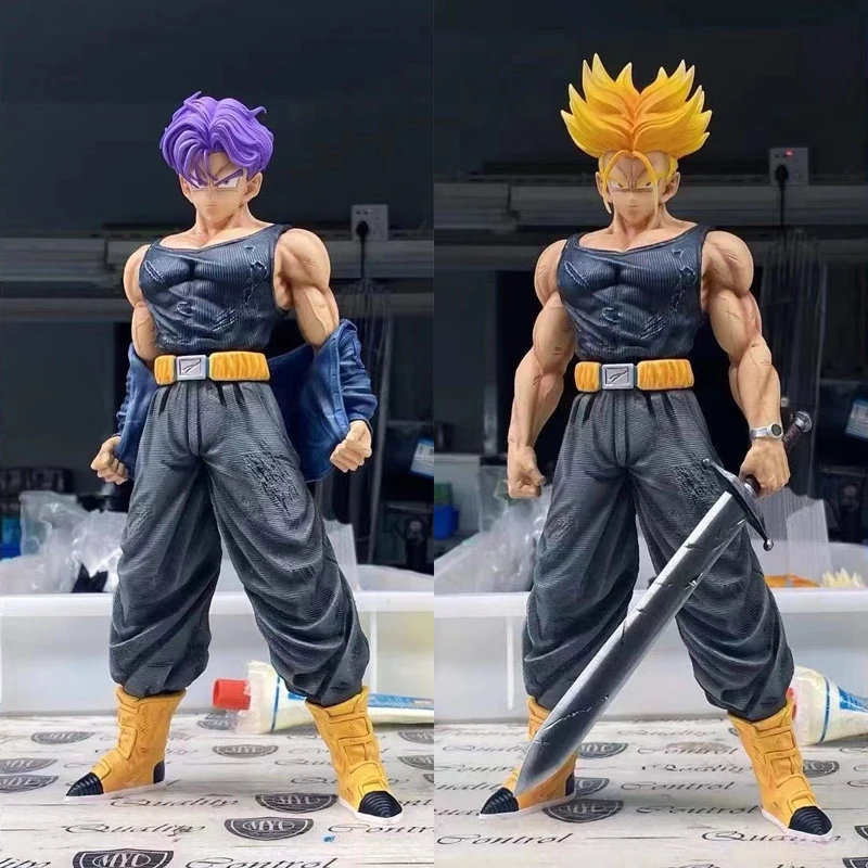 42cm Dragon Ball Z Trunks Figurine GK Super Saiyan LC Legend of Guild Wars Model Toys Anime Torankusu Action Figure Statue